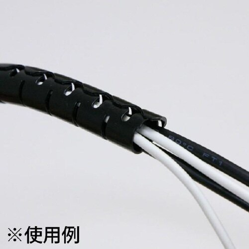 ヘララップ 黒 φ5mm×25m HWPE5−W