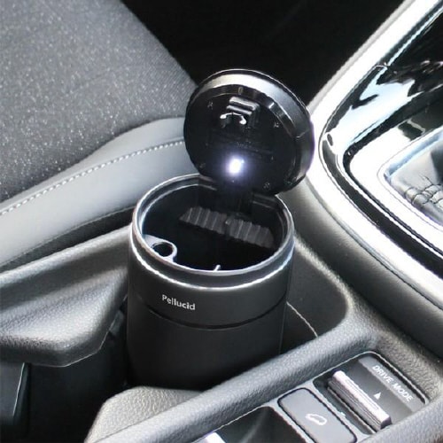 灰皿 メタルシンプルアッシュトレイ ブラック