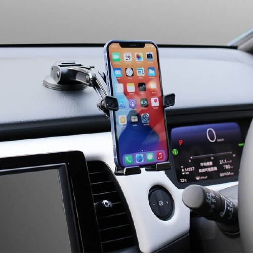 横置き対応スマホホルダー ロングアーム吸盤