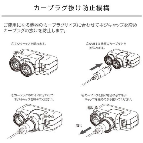 電源シガーソケット 2USB 4.8A