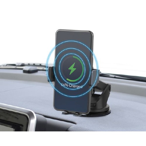 ワイヤレス充電自動開閉ホルダーダッシュボード取付け