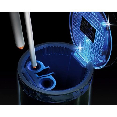 灰皿 ソーラーリングアッシュ ブラック LED付