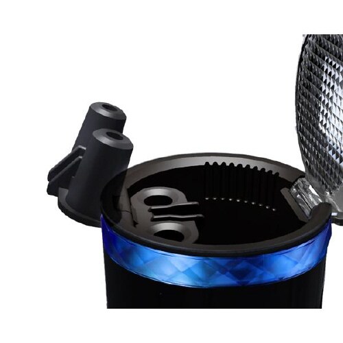 灰皿 ソーラーリングアッシュ ブラック LED付