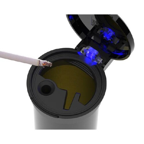 EXEA灰皿 ライト缶アッシュ カラー:ブラック