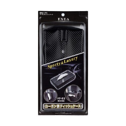 ティッシュケース カラー:カーボン調 EH−171