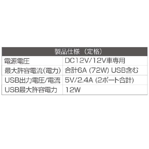 電源ソケット USBバーチカルソケット