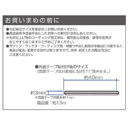 EXEAプロテクター トリムモール カーボン調