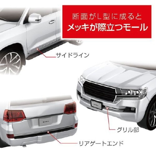 EXEAアクセントモール クロームメッキ調