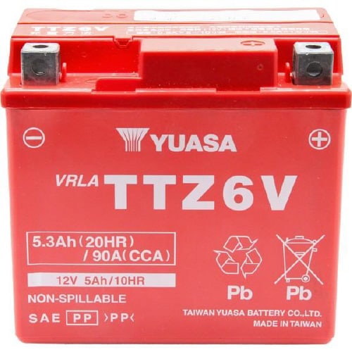 バイク用バッテリー 電解液注入済み TTZ6V