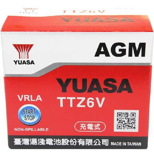 バイク用バッテリー 電解液注入済み TTZ6V