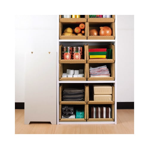 スタッキングコンテナS 8個セット クラフト