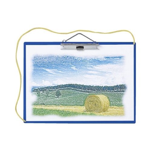 用箋挟 A3 横 青 ペンホルダー付