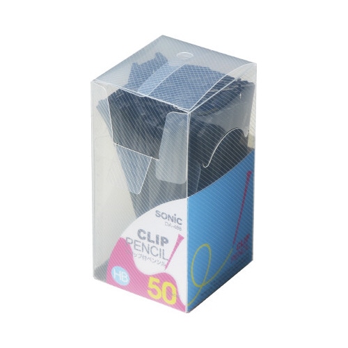 クリップ付ペンシル 黒 50本入