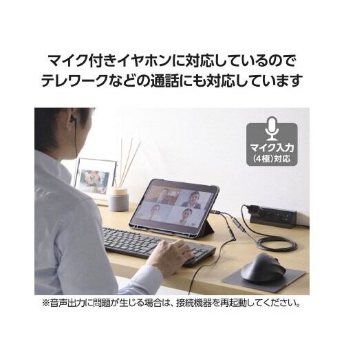 タイプC イヤホンジャック変換 高耐久 黒