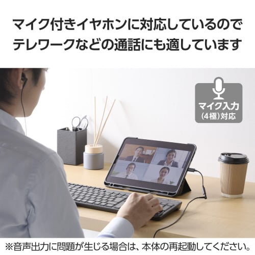 タイプCイヤホンジャック 3極4極変換 ブラック