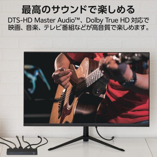 HDMI切替器 4入力1出力 セレクター 黒