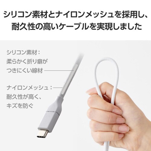 USB−C to HDMI 変換ケーブル 2m 白