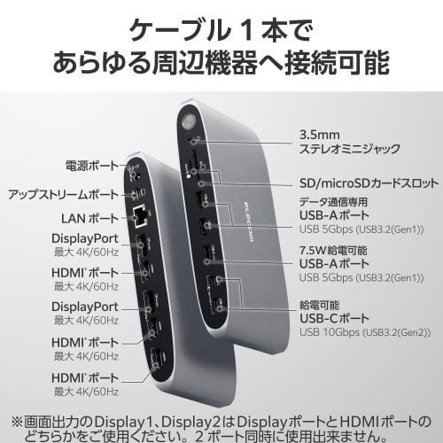 USBType−Cハブ 13−in−1 シルバー