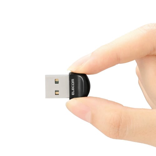 Bluetooth USBアダプタ コンパクト 黒