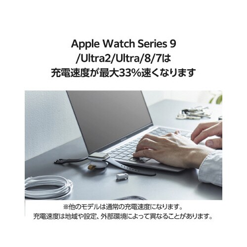 AppleWatch充電器 USB−C 直挿し 白
