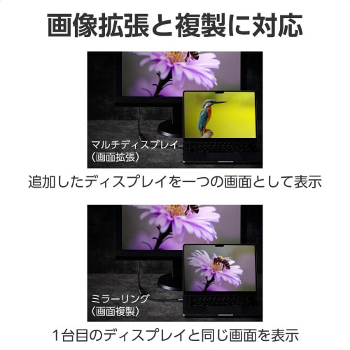 TypeC−HDMI 変換 60Hz ブラック