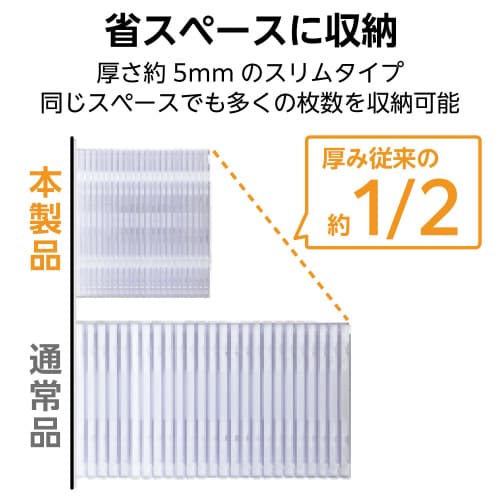 Blu−ray/DVDケース 50パック クリア