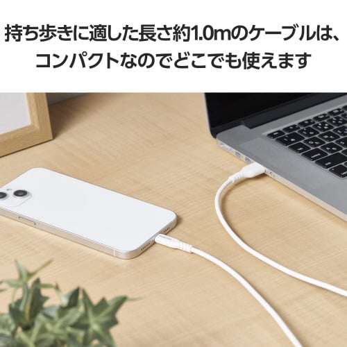 iPhone充電ケーブル 1m ホワイト