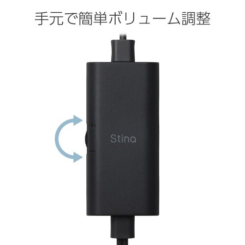 PCスピーカー 有線 音声・電源TypeC接続 黒