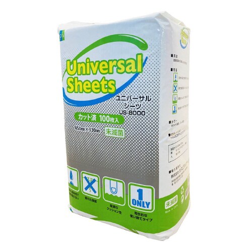ユニバーサルシーツ US−8000(100枚×8)