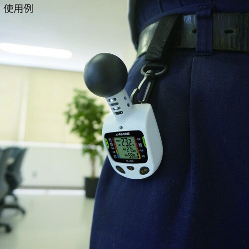 黒球型携帯熱中症計 WB−123GT