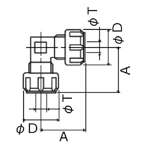 PFAユニオン・エルボー LFU−6