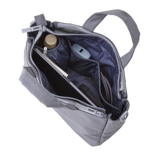 ミニトートバッグ 2WAY 撥水加工 グレー