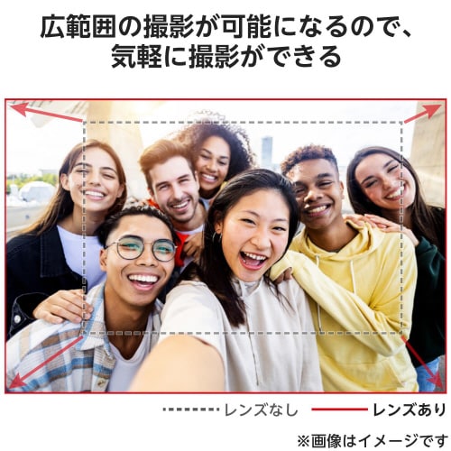 スマホ広角レンズ0.4倍マクロレンズ黒