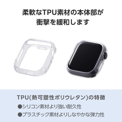 アップルウォッチ42mm バンパー ソフト クリア