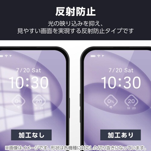 らくらくスマートフォンF−53Eフィルム防反射BL