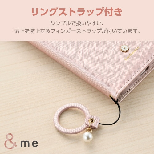 iPhone16Proケースレザーピンク