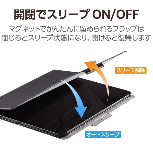 13インチiPadProケース フリーアングル 黒