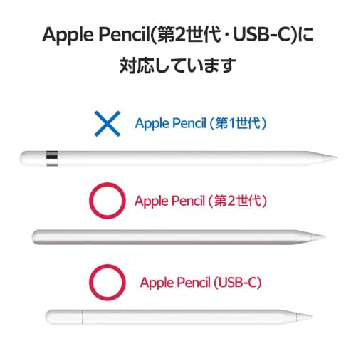 アップルペンシル ホルダー 挟み込み ブラック