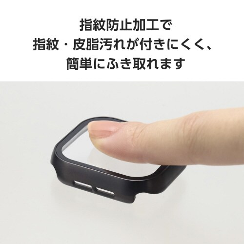 アップルウォッチ42mmフルカバー メタルブラック