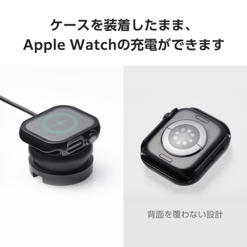 アップルウォッチ42mmフルカバー メタルブラック