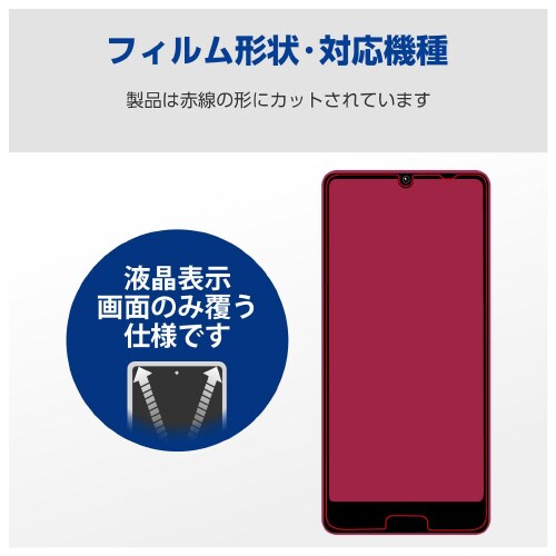 らくらくスマホaガラスフィルム高透明