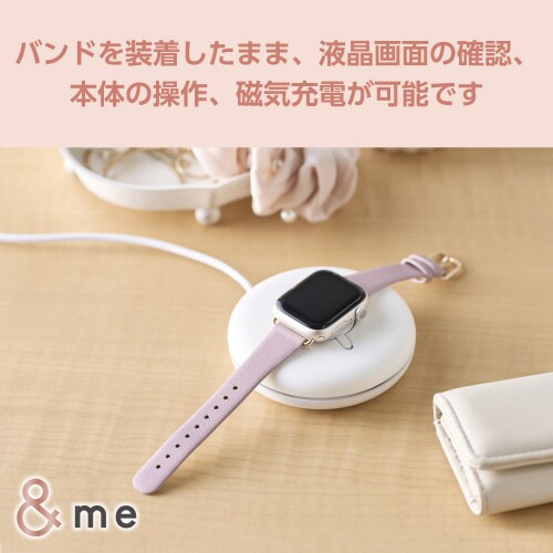 アップルウォッチSE レザーバンド アッシュピンク