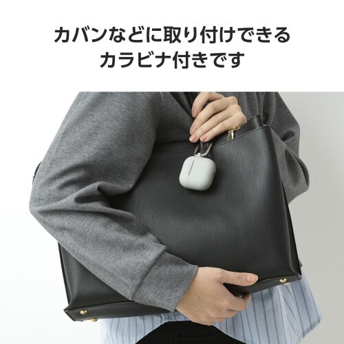AirPods4シリコンケース 衝撃吸収 グレー