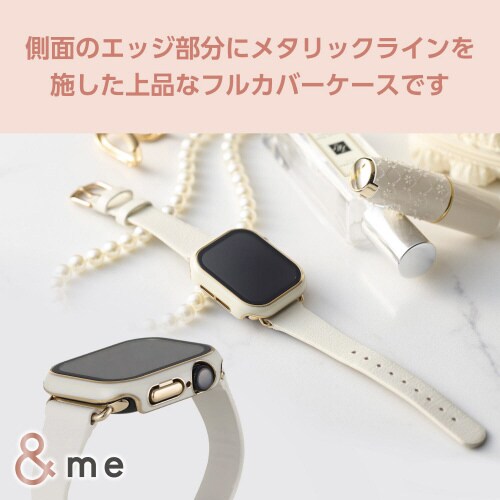 アップルウォッチ42mm フルカバー シルバー