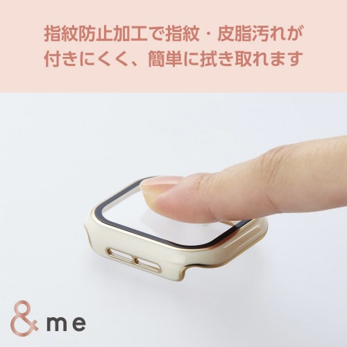 アップルウォッチ42mm フルカバー シルバー