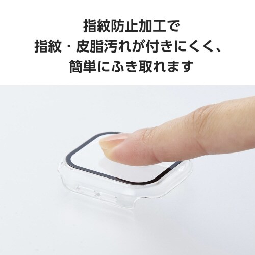 アップルウォッチ42mm フルカバー クリア