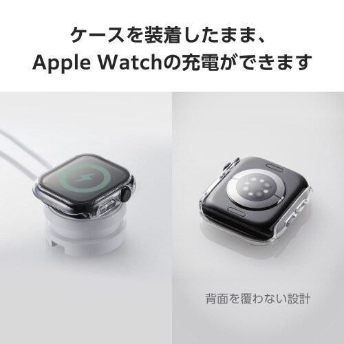 アップルウォッチ42mm フルカバー クリア