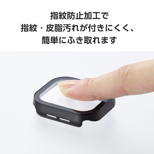 アップルウォッチ42mmフルカバー 防水 ブラック
