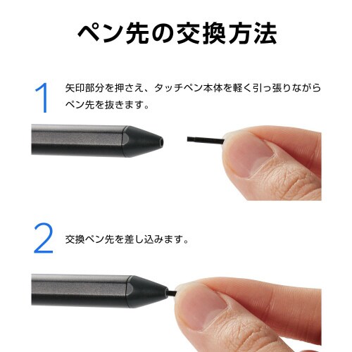 タッチペン交換用ペン先 P−TPUSI02BK専用