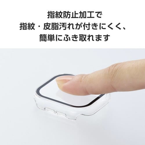 アップルウォッチ42mmフルカバーセラミッククリア